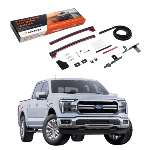 KIT VEDAÇÃO DE CAÇAMBA TAMPA TRASEIRA F150 2016-2026 KEKO