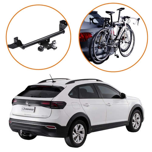 KIT ENGATE REBOQUE NIVUS SUPORTE 2 BICICLETAS XPRESS
