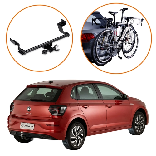 KIT ENGATE REBOQUE POLO SUPORTE 2 BICICLETAS XPRESS