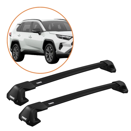 RACK DE TETO ASX 10-22 THULE WINGBAR EDGE PRETO COMPLETO