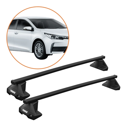 RACK DE TETO COROLLA THULE SQUAREBAR COMPLETO
