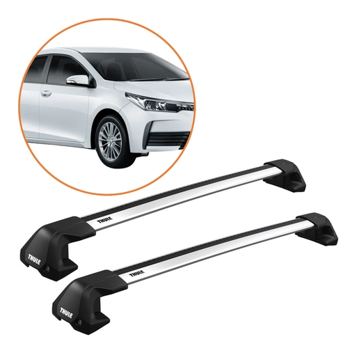 RACK DE TETO COROLLA THULE WINGBAR EDGE ALUMINIO COMPLETO