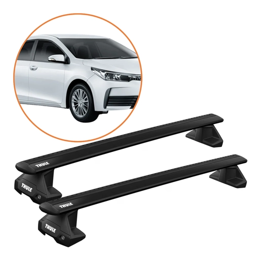 RACK DE TETO COROLLA THULE WINGBAR EVO PRETO COMPLETO
