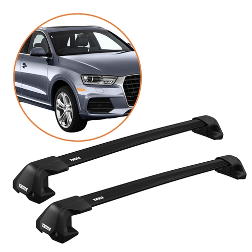 RACK DE TETO Q3 12-18 THULE WINGBAR EDGE PRETO COMPLETO