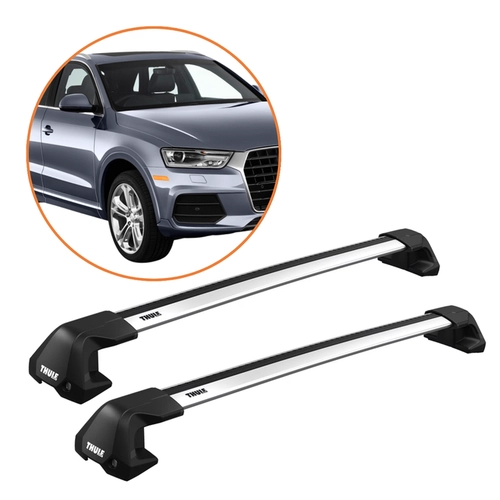 RACK DE TETO Q3 12-18 THULE WINGBAR EDGE ALUMINIO COMPLETO