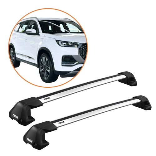 RACK DE TETO TIGGO8 PRO THULE WINGBAR EDGE ALUMINIO COMPLETO