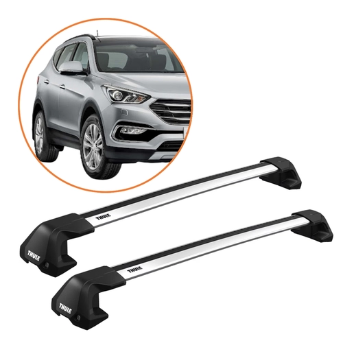 RACK DE TETO SANTA FE THULE WINGBAR EDGE ALUMINIO COMPLETO
