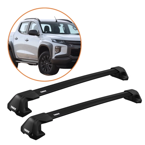 RACK DE TETO TRITON THULE WINGBAR EDGE PRETO COMPLETO