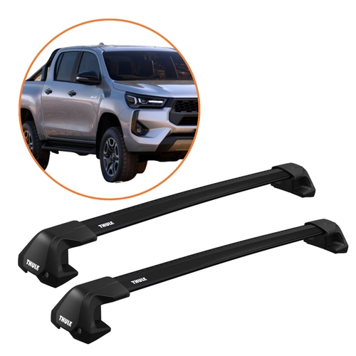 RACK DE TETO HILUX 16-26 THULE WINGBAR EDGE PRETO COMPLETO