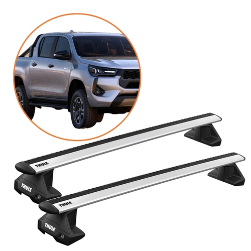RACK DE TETO HILUX 16-26 THULE WINGBAR EVO ALUMINIO COMPLETO
