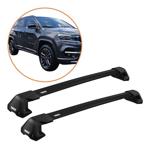 RACK DE TETO COMMANDER THULE WINGBAR EDGE PRETO COMPLETO