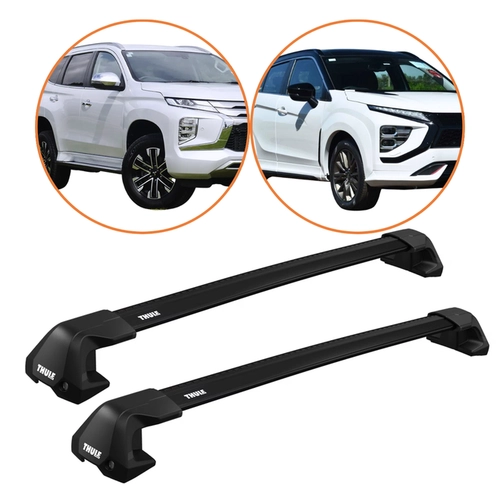 RACK DE TETO ECLIPSE CROSS PAJERO THULE WINGBAR EDGE PRETO