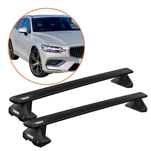 RACK DE TETO VOLVO V60 18-26 THULE WINGBAR EVO PRETO