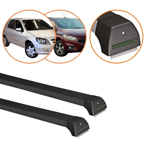 RACK DE TETO CELTA PRISMA PRETO LONG LIFE SPORT