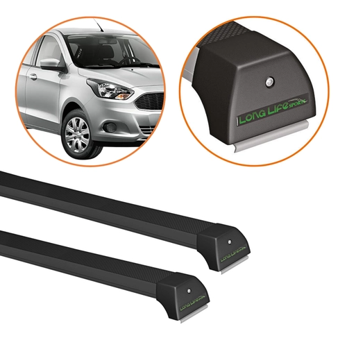 RACK DE TETO FORD KA 14-26 PRETO LONG LIFE SPORT