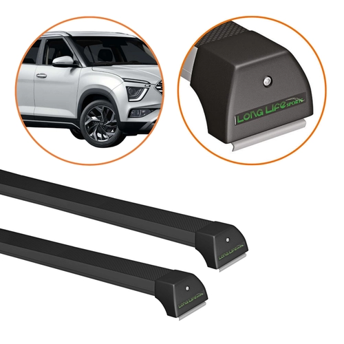 RACK DE TETO CRETA PRETO LONG LIFE SPORT