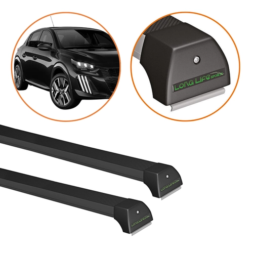 RACK DE TETO PEUGEOT 208 ATE 19 PRETO LONG LIFE SPORT