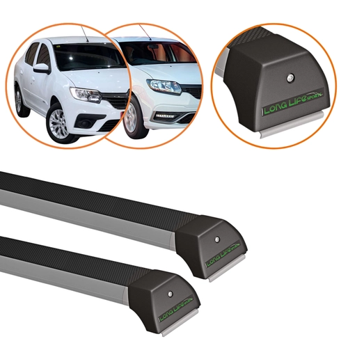 RACK DE TETO LOGAN SANDERO PRETO LONG LIFE SPORT