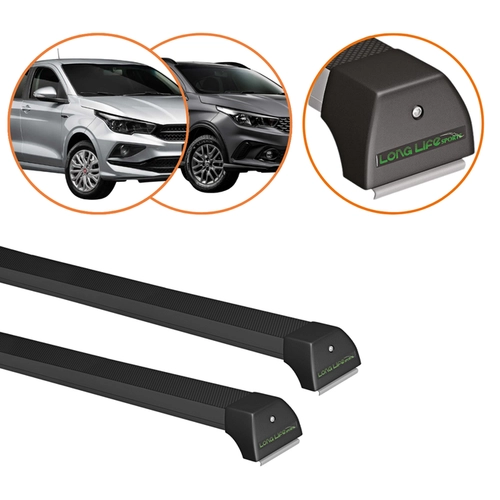 RACK DE TETO ARGO CRONOS PRETO LONG LIFE SPORT