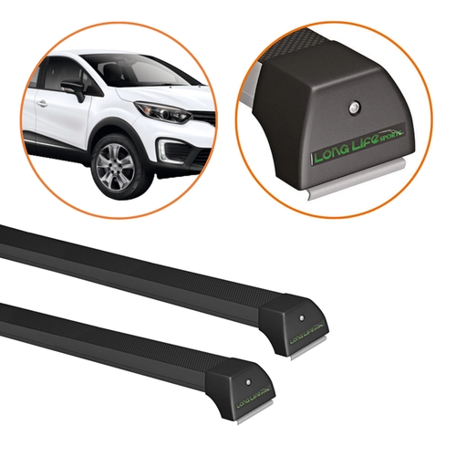 RACK DE TETO CAPTUR PRETO LONG LIFE SPORT