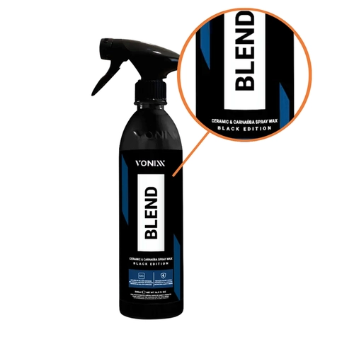 BLEND CERA LIQUIDA PRETA HIBRIDA SPRAY BLACK 500ML VONIXX