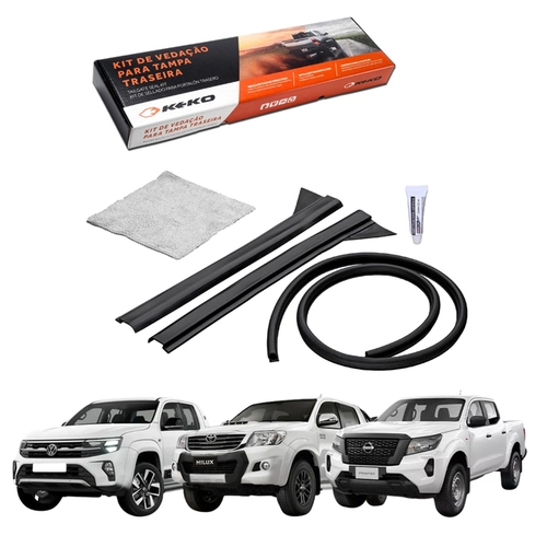 KIT VEDAÇAO TAMPA TRAS AMAROK 10- HILUX 05-15 FRONTIER 17-22