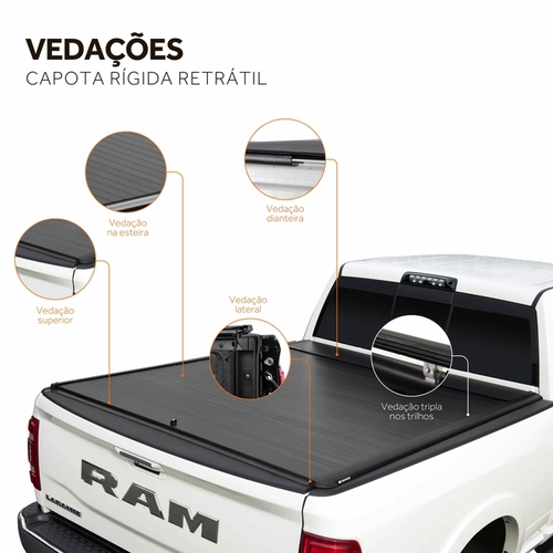CAPOTA ELÉTRICA RÍGIDA RAM CLASSIC 1500 22-26 RETRATIL KEKO