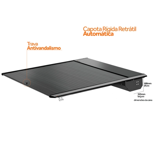 CAPOTA ELÉTRICA RÍGIDA RAM 1500 RAMBOX 2021-2026 KEKO