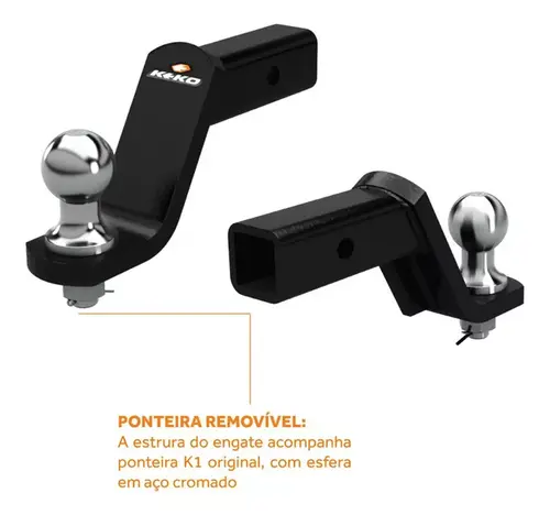 ENGATE DE REBOQUE REMOVÍVEL FRONTIER 2008-2016 KEKO K1