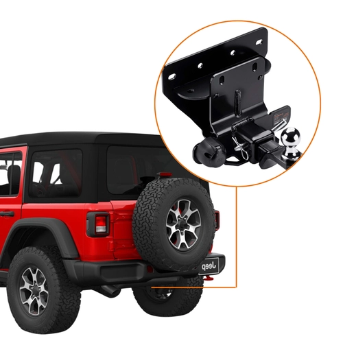 ENGATE DE REBOQUE REMOVIVEL JEEP WRANGLER 2018-2026 KEKO K1