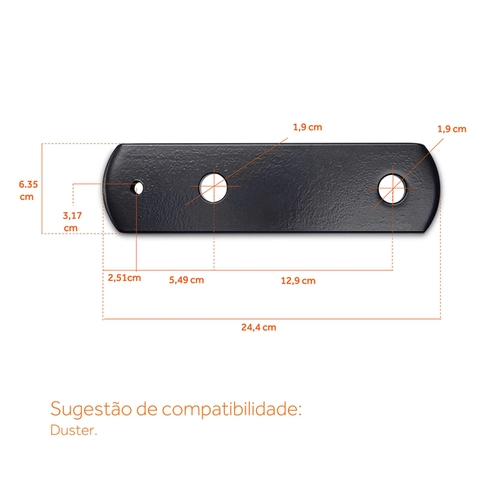 PONTEIRA ENGATE DE REBOQUE KEKO 129MM