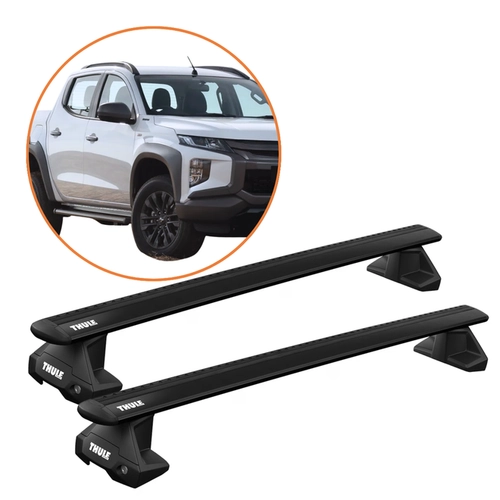 RACK DE TETO TRITON THULE WINGBAR EVO PRETO COMPLETO