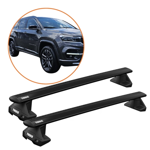 RACK DE TETO COMMANDER THULE WINGBAR EVO PRETO COMPLETO