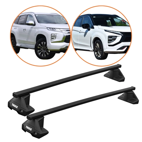 RACK DE TETO ECLIPSE CROSS PAJERO THULE SQUAREBAR COMPLETO