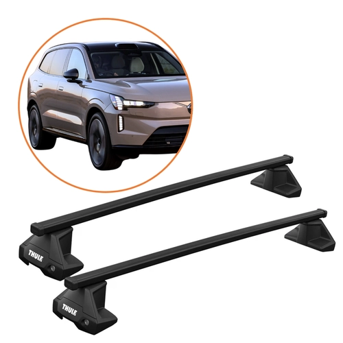 RACK DE TETO VOLVO EX90 THULE SQUAREBAR COMPLETO