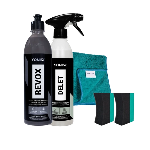 KIT DETALHAMENTO PNEUS DELET + REVOX VONIXX 500ML